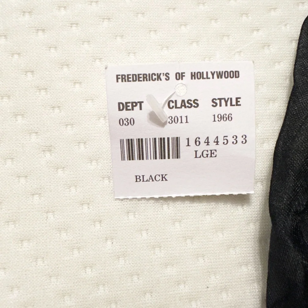 Fredericks Of Hollywood Black Lace Mesh Chemise Sheer Nightie Lingerie Size L - Picture 5 of 6